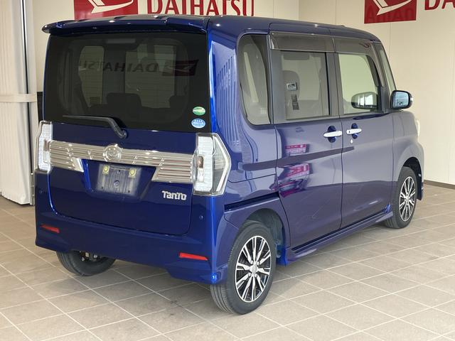 タントカスタムＸ　トップエディションＳＡIIIリアカメラ　ナビ　ＬＥＤヘッド　エコアイドル　スマートキー　オートハイビーム　キーフリー　４ＷＤ　電動格納ミラー　シートヒーター　追突軽減ブレーキ　ＢＬＵＥＴＯＯＴＨ（山口県）の中古車