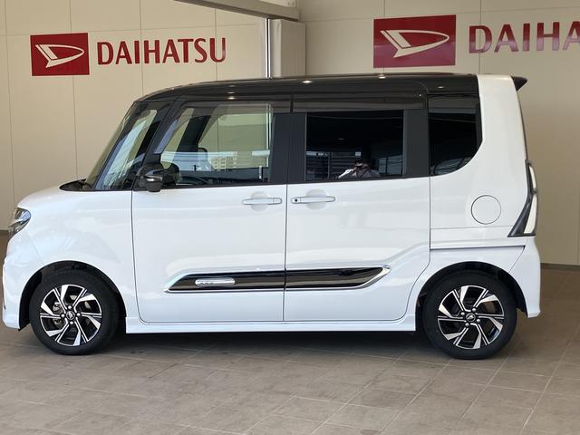 タントカスタムＸスタイルセレクションイモビライザー　衝突回避ブレーキ　車線逸脱警告　ＢＴ　Ａストップ　スマートキ−　電動格納式ドアミラー　ＵＳＢ接続　ＤＶＤ　１オーナー　ドライブレコーダー　キーフリー　メモリーナビ　シ−トヒ−タ−（山口県）の中古車
