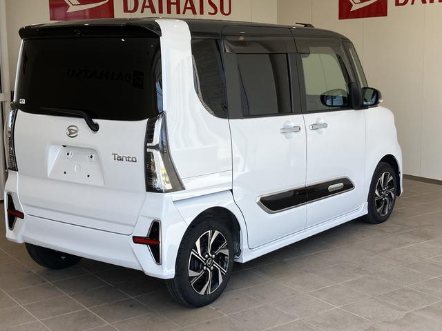 タントカスタムＸスタイルセレクションイモビライザー　衝突回避ブレーキ　車線逸脱警告　ＢＴ　Ａストップ　スマートキ−　電動格納式ドアミラー　ＵＳＢ接続　ＤＶＤ　１オーナー　ドライブレコーダー　キーフリー　メモリーナビ　シ−トヒ−タ−（山口県）の中古車