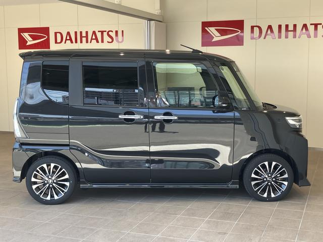 タントカスタムＲＳアラウンドビュー　ＰＣＳ　車線逸脱警報装置　電動格納式ミラー　タ−ボ　ワンオーナ車　オートハイビーム　ＬＥＤライト　スマキー　シートヒーター　キーフリー　オートライト　ＷＡＢ　ＡＷ　エアバック　ＡＢＳ（山口県）の中古車