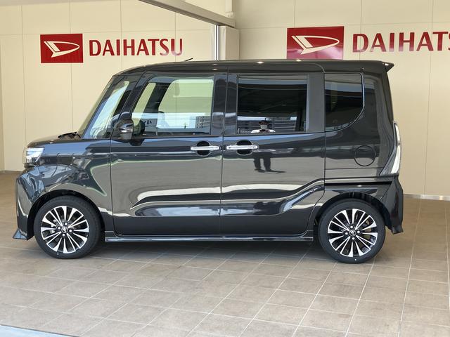 タントカスタムＲＳアラウンドビュー　ＰＣＳ　車線逸脱警報装置　電動格納式ミラー　タ−ボ　ワンオーナ車　オートハイビーム　ＬＥＤライト　スマキー　シートヒーター　キーフリー　オートライト　ＷＡＢ　ＡＷ　エアバック　ＡＢＳ（山口県）の中古車