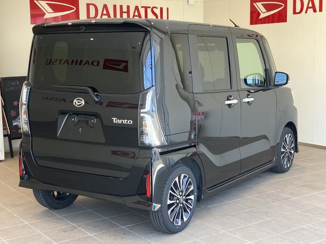 タントカスタムＲＳアラウンドビュー　ＰＣＳ　車線逸脱警報装置　電動格納式ミラー　タ−ボ　ワンオーナ車　オートハイビーム　ＬＥＤライト　スマキー　シートヒーター　キーフリー　オートライト　ＷＡＢ　ＡＷ　エアバック　ＡＢＳ（山口県）の中古車