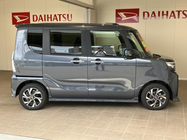 タントカスタムＸ衝突軽減Ｂ　両自動ドア　シートヒータ　電動ミラー　ＡＨＢ　車線逸脱警報装置　スマートキ−　リモコンキー　ＬＥＤライト　ワンオーナー　ＡＢＳ付　ＡＷ　運転席エアバッグ（山口県）の中古車