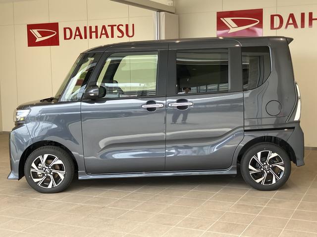 タントカスタムＸ衝突軽減Ｂ　両自動ドア　シートヒータ　電動ミラー　ＡＨＢ　車線逸脱警報装置　スマートキ−　リモコンキー　ＬＥＤライト　ワンオーナー　ＡＢＳ付　ＡＷ　運転席エアバッグ（山口県）の中古車