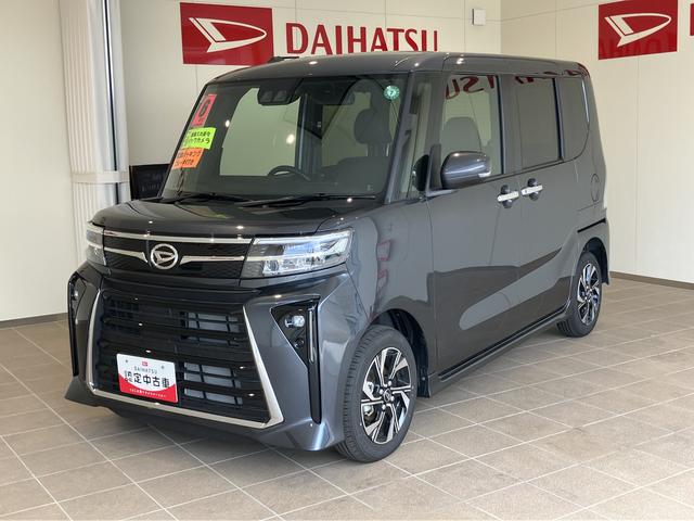 タントカスタムＸ衝突軽減Ｂ　両自動ドア　シートヒータ　電動ミラー　ＡＨＢ　車線逸脱警報装置　スマートキ−　リモコンキー　ＬＥＤライト　ワンオーナー　ＡＢＳ付　ＡＷ　運転席エアバッグ（山口県）の中古車