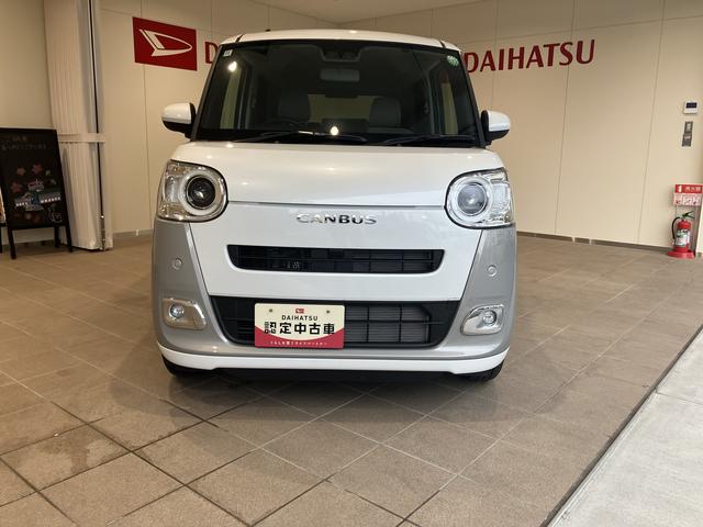 ムーヴキャンバスストライプスＧ追突軽減ブレーキ　禁煙　ＬＥＤライト　車線逸脱警告　スマートキー　キーレスエントリー　オートＬＥＤ　ＡＢＳ　運転席エアバック　両側ＰＳＤ（山口県）の中古車