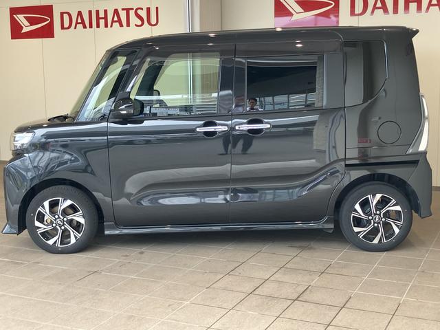 タントカスタムＸキーレススタート　スマートキープッシュスタート　両側自動ドア　衝突被害軽減装置　Ｂモニタ　禁煙　オートＬＥＤ　イモビライザー　車線逸脱警報　運転席シートヒーター　ワンオーナー　ＬＥＤヘッドライト（山口県）の中古車