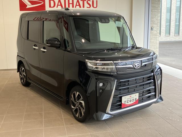 タントカスタムＸキーレススタート　スマートキープッシュスタート　両側自動ドア　衝突被害軽減装置　Ｂモニタ　禁煙　オートＬＥＤ　イモビライザー　車線逸脱警報　運転席シートヒーター　ワンオーナー　ＬＥＤヘッドライト（山口県）の中古車