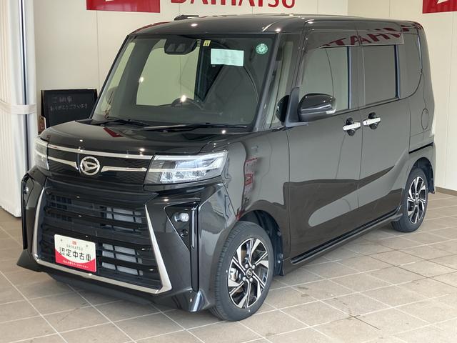 タントカスタムＸキーレススタート　スマートキープッシュスタート　両側自動ドア　衝突被害軽減装置　Ｂモニタ　禁煙　オートＬＥＤ　イモビライザー　車線逸脱警報　運転席シートヒーター　ワンオーナー　ＬＥＤヘッドライト（山口県）の中古車