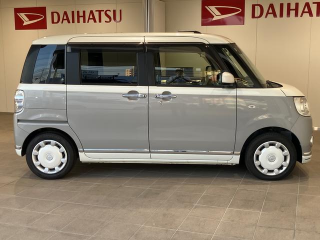 ムーヴキャンバスＧメイクアップ　ＳＡIIIＵＳＢ接続　衝突軽減ブレーキ　インテリキー　パノラマモニター対応　Ｗ電動ドア　ナビ　オートハイビーム　ワンオーナー　キーフリーシステム　レーンアシスト　ドラレコ　記録簿　エアバッグ　ＡＢＳ　Ｂトゥース（山口県）の中古車