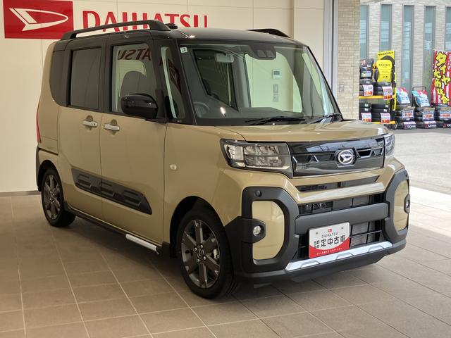 タントファンクロスターボＬＥＤランプ　シートヒータ　衝突軽減ブレーキ　スマートキ　車線逸脱警報　１オーナー　盗難警報装置　アルミ　キーフリー　ターボ　オートマチックハイビーム　ＡＢＳ　エアバッグ　両自動ドア（山口県）の中古車