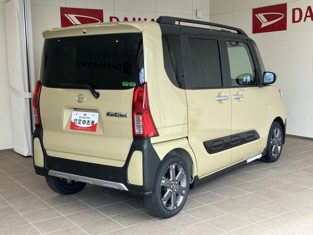 タントファンクロスターボＬＥＤランプ　シートヒータ　衝突軽減ブレーキ　スマートキ　車線逸脱警報　１オーナー　盗難警報装置　アルミ　キーフリー　ターボ　オートマチックハイビーム　ＡＢＳ　エアバッグ　両自動ドア（山口県）の中古車