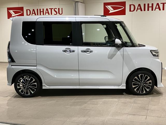 タントカスタムＲＳ両側パワスライドドア　レーンキープＡ　オートミラー　運転席シートヒーター　オートＬＥＤ　ターボエンジン　１オーナー　キーフリー　アルミホイール　ＡＢＳ　エアバック　エマージェンシーブレーキ（山口県）の中古車