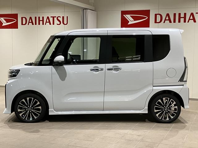 タントカスタムＲＳ両側パワスライドドア　レーンキープＡ　オートミラー　運転席シートヒーター　オートＬＥＤ　ターボエンジン　１オーナー　キーフリー　アルミホイール　ＡＢＳ　エアバック　エマージェンシーブレーキ（山口県）の中古車