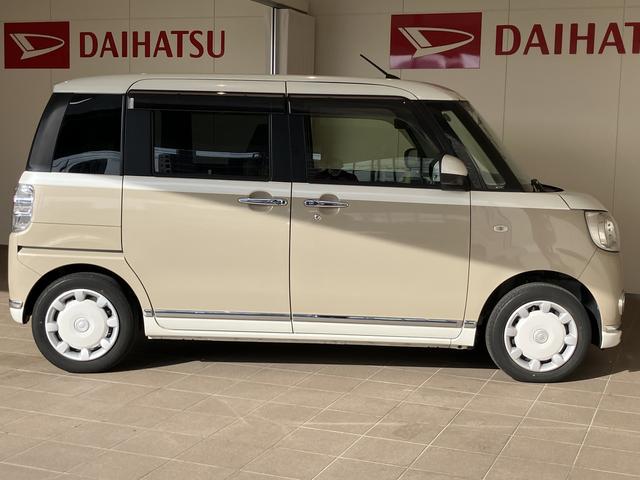 ムーヴキャンバスＧメイクアップＶＳ　ＳＡIII踏み間違え防止　ブルートゥースオーディオ　パノラミックビューモニター　カーナビ　禁煙　ＡＨＢ　ＥＴＣ車載器　ＤＶＤ　ＳＤ　シートヒータ　キーフリーシステム　ＵＳＢ接続　エアバック　ＡＢＳ　記録簿（山口県）の中古車