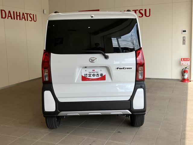 タントファンクロスターボＵＳＢ接続　アラウンドビューモニター　スマートキープッシュスタート　ワンオーナー車　シ−トヒ−タ−　車線逸脱警報　ＤＶＤ　禁煙　ナビ　ターボ車　アルミホイール　キーフリーシステム　記録簿　エアバッグ（山口県）の中古車