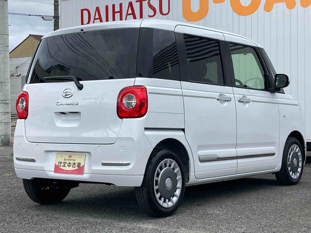 ムーヴキャンバスセオリーＧターボターボ車　両側電動スライドドア　衝突被害軽減システム　ＬＥＤヘッドライト　フォグランプ　ホッとカップホルダー　置きラクボックス　運転席助手席シートヒーター　プッシュボタンスタート　アイドリングストップ（広島県）の中古車