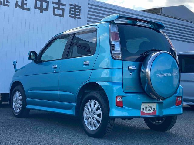 テリオスキッドカスタムＸ４ＷＤ　ターボ　１５インチタイヤ　アルミホイール　ＣＤチューナー　ＥＴＣ　電動格納ドアミラー（広島県）の中古車