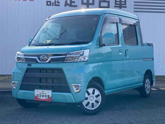 ハイゼットカーゴデッキバンＧ　ＳＡIII【保証：１２ヶ月、距離無制限】　ナビ　ドライブレコーダー　衝突被害軽減システム　両側スライドドア　ＬＥＤヘッドライト　フォグランプ　クリアランスソナー　電動格納ドアミラー　アイドリングストップ（広島県）の中古車