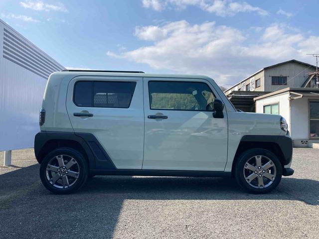 タフトＧターボ　ダーククロムベンチャー【保証：１２ヶ月、距離無制限】　ナビ　バックカメラ　ターボ　ガラスルーフ　衝突被害軽減システム　ＬＥＤヘッドライト　フォグランプ　シートヒーター　プッシュボタンスタート　アルミホイール（広島県）の中古車