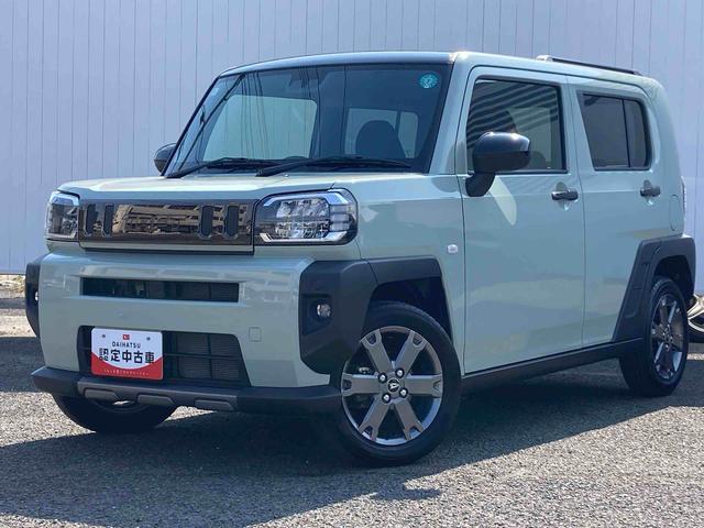 タフトＧターボ　ダーククロムベンチャー【保証：１２ヶ月、距離無制限】　ナビ　バックカメラ　ターボ　ガラスルーフ　衝突被害軽減システム　ＬＥＤヘッドライト　フォグランプ　シートヒーター　プッシュボタンスタート　アルミホイール（広島県）の中古車