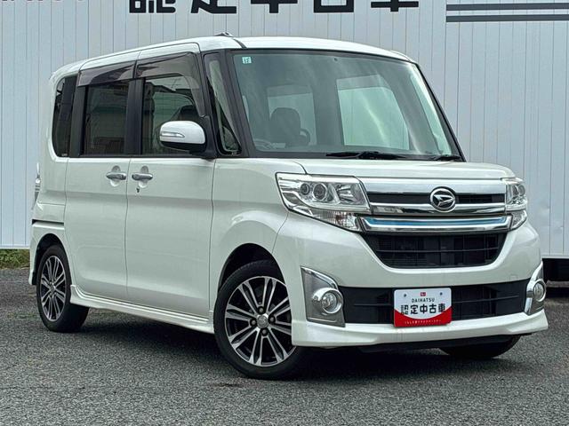タントカスタムＲＳナビ　バックカメラ　ターボ車　ＥＴＣ　両側電動スライドドア　ＬＥＤヘッドライト　フォグランプ　プッシュボタンスタート　アイドリングストップ　電動格納ドアミラー　オートエアコン（広島県）の中古車