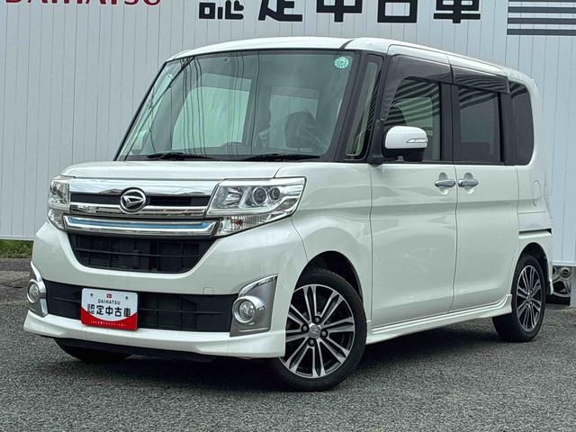 タントカスタムＲＳナビ　バックカメラ　ターボ車　ＥＴＣ　両側電動スライドドア　ＬＥＤヘッドライト　フォグランプ　プッシュボタンスタート　アイドリングストップ　電動格納ドアミラー　オートエアコン（広島県）の中古車