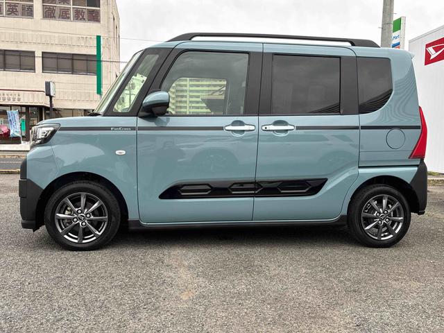 タントファンクロスナビ　パノラマモニター　ドライブレコーダー　衝突被害軽減システム　両側電動スライドドア　シートヒーター　ＬＥＤヘッドライト　フォグランプ　クリアランスソナー　電動格納ドアミラー　オートエアコン（広島県）の中古車