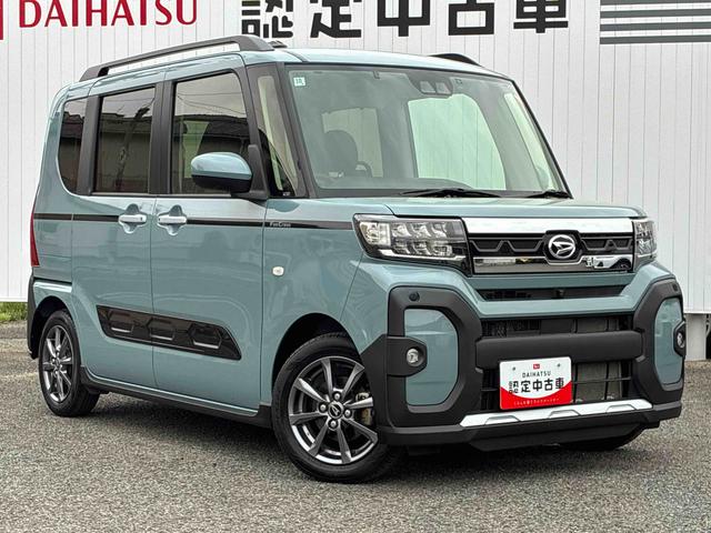 タントファンクロスナビ　パノラマモニター　ドライブレコーダー　衝突被害軽減システム　両側電動スライドドア　シートヒーター　ＬＥＤヘッドライト　フォグランプ　クリアランスソナー　電動格納ドアミラー　オートエアコン（広島県）の中古車