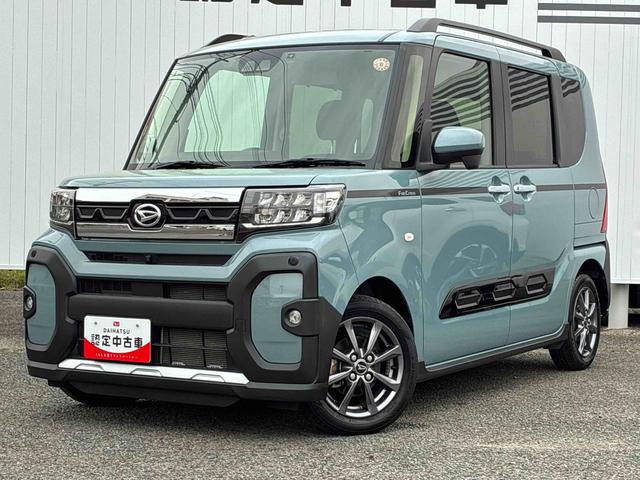 タントファンクロスナビ　パノラマモニター　ドライブレコーダー　衝突被害軽減システム　両側電動スライドドア　シートヒーター　ＬＥＤヘッドライト　フォグランプ　クリアランスソナー　電動格納ドアミラー　オートエアコン（広島県）の中古車