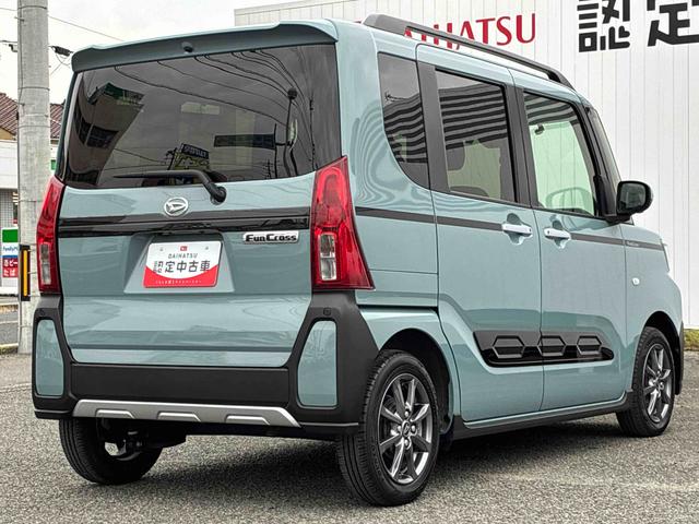 タントファンクロスナビ　パノラマモニター　ドライブレコーダー　衝突被害軽減システム　両側電動スライドドア　シートヒーター　ＬＥＤヘッドライト　フォグランプ　クリアランスソナー　電動格納ドアミラー　オートエアコン（広島県）の中古車