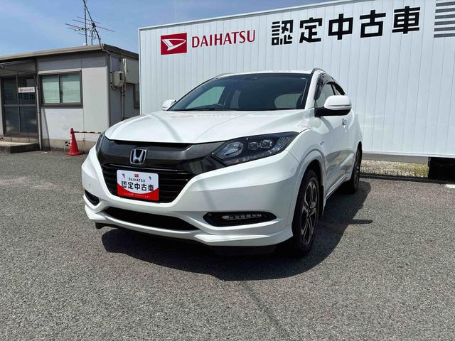 ヴェゼルハイブリッドＺ・ホンダセンシングオートエアコン　電動格納ドアミラー　ナビ　バックカメラ　ＥＴＣ　ＬＥＤヘッドライト　フォグランプ　プッシュボタンスタート　電子パーキング　クルーズコントロール　衝突被害軽減システム　アルミホイール（広島県）の中古車