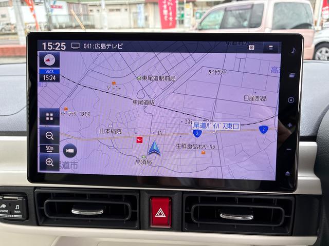 ムーヴキャンバスストライプスＧターボナビ、バックモニター、プッシュボタンスタート、キーフリーシステム、ＥＴＣ、シートヒーター、オートエアコン、ＬＥＤヘッドライト、フォグランプ（広島県）の中古車
