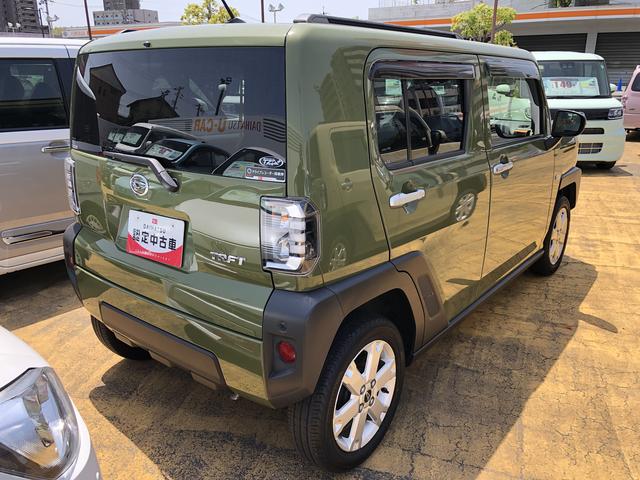 タフトＧワンオーナー　ＬＥＤヘッドライト　ガラスルーフ　クリアランスソナー　禁煙車　記録簿　認定中古車　レーンアシスト　オートマチックハイビーム　衝突回避支援システム搭載車（島根県）の中古車