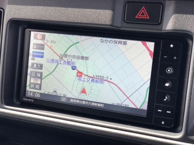 ハイゼットカーゴクルーズターボＳＡIIIワンオーナー　２ＷＤ　ＭＴ車　ナビゲーション　ＥＴＣ　ターボ　禁煙車　記録簿　認定中古車　レーンアシスト　オートマチックハイビーム　衝突回避支援システム搭載車（島根県）の中古車