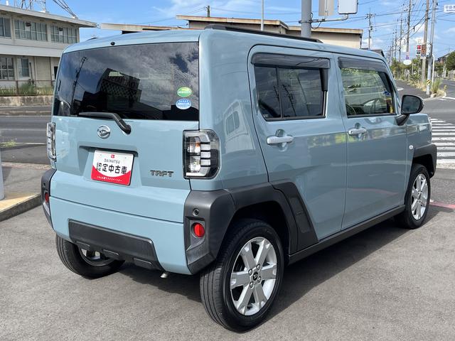 タフトＧワンオーナー　ＬＥＤヘッドライト　ガラスルーフ　９インチナビ　ドライブレコーダー　ＥＴＣ　運転席／助手席シートヒーター　記録簿　禁煙車　認定中古車　レーンアシスト　衝突回避支援システム搭載車（島根県）の中古車