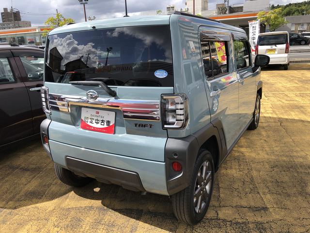 タフトGターボ4WD  LEDヘッドライト/フォグランプ ガラスルーフ コーナーセンサー 運転席/助手席シートヒーター ターボ 禁煙車 記録簿 認定中古車 レーンアシスト 衝突回避支援システム搭載車(島根県)の中古車
