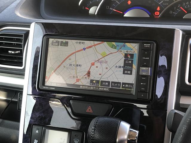 タントカスタムＲＳ　トップエディションＶＳ　ＳＡIIIナビ　パノラマモニター　ドライブレコーダー　両側パワースライドドア　ＬＥＤフォグランプ　禁煙車　記録簿　認定中古車　衝突回避支援システム搭載車（島根県）の中古車