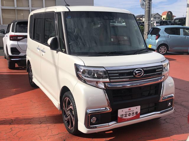 タントカスタムRS トップエディションVS SAIII4WD ワンオーナー 8インチナビ パノラマモニター ドライブレコーダー ETC LEDフォグランプ 禁煙車 記録簿 認定中古車 レーンアシスト オートマチックハイビーム 衝突回避支援システム搭載車(島根県)の中古車