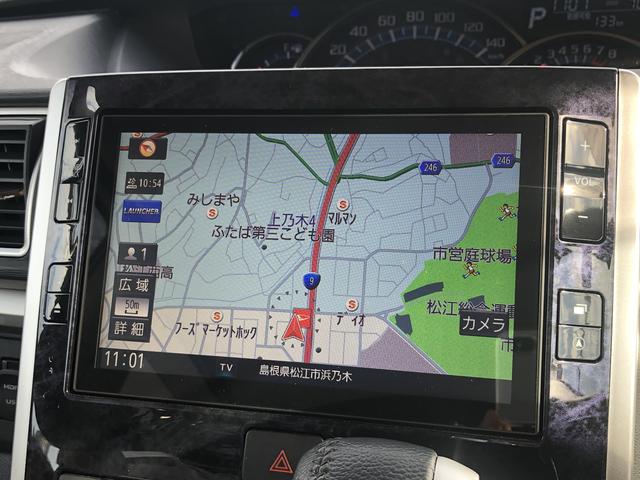 タントカスタムRS トップエディションVS SAIII4WD ワンオーナー 8インチナビ パノラマモニター ドライブレコーダー ETC LEDフォグランプ 禁煙車 記録簿 認定中古車 レーンアシスト オートマチックハイビーム 衝突回避支援システム搭載車(島根県)の中古車