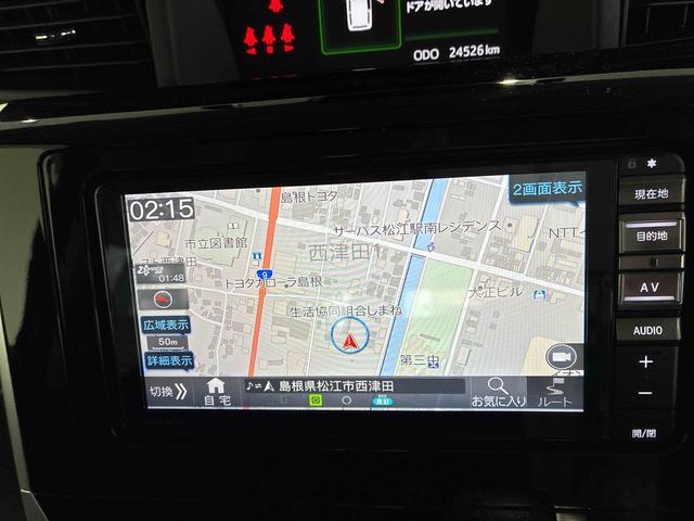 トールカスタムＧ　ターボＬＥＤヘッドライト　ナビゲーション　パノラマモニター　両側パワ−スライドドア　ドライブレコーダー　クルーズコントロール　衝突回避支援システム搭載車（島根県）の中古車