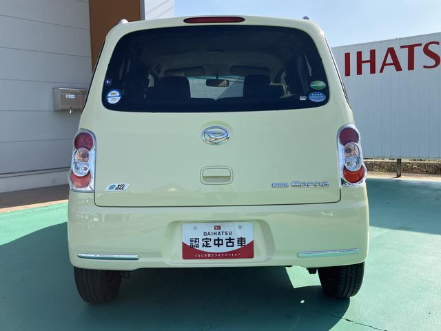 ミラココアココアプラスＸ記録簿付き　禁煙車両　電格ミラー　スマートキーシステム　助手席エアバック　イモビライザー　衝突安全ボディ　キーレス　ＡＢＳ　ワンオーナー車　運転席エアバッグ　衝突軽減システム（山口県）の中古車