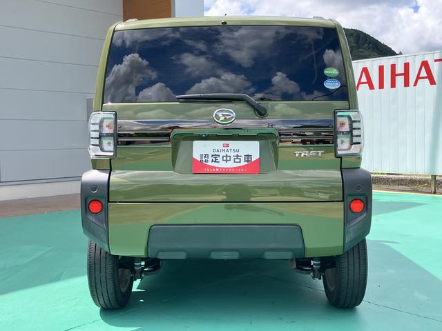 タフトＧ運転席助手席エアバッグ　被害軽減ブレーキ　Ｉストップ　スマートキー＆プッシュスタート　禁煙　車線逸脱防止　点検記録簿　１オーナー　ナビＴＶ　ＥＴＣ　盗難防止システム　オートマチックハイビーム　ＡＢＳ（山口県）の中古車