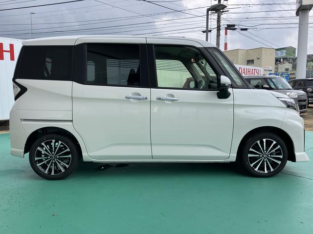 トールカスタムＧ　ターボ両側ＰＳドア　Ｉ−ＳＴＯＰ　ブレーキサポート　電動格納ミラー　ＬＫＡ　アルミ　ＴＶ　ＬＥＤヘットライト　キーフリーキー　ワンオーナー車　オートマチックハイビーム　禁煙車　オートライト　記録簿　ターボ（山口県）の中古車