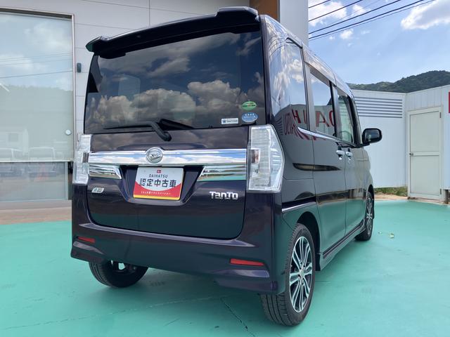 タントカスタムＲＳ　ＳＡサポカー　アイドリングＳ　スマートキ　ＬＥＤへッドライト　電格ミラー　セキュリティアラーム　禁煙　車線逸脱警報　ターボ　ＡＷ　記録簿付き　キーフリーシステム　助手席エアバッグ　ＡＢＳ　オートライト（山口県）の中古車