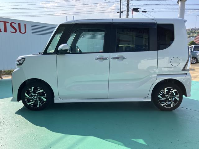 タントカスタムＸ衝突軽減ブレーキ　車線逸脱防止　アイドリングストップ機能　禁煙　盗難警報装置　ＬＥＤ　ワンオーナー　キーレスエントリー　オートＬＥＤ　電動格納ミラー　スマキー　Ｗエアバッグ　ＡＵＴＯライト　エアバッグ（山口県）の中古車