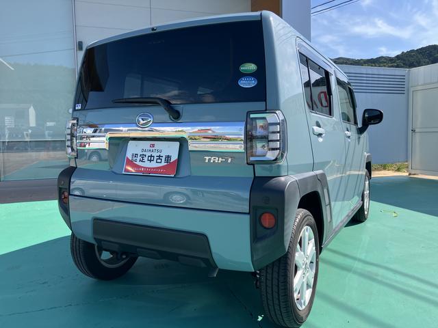 タフトＧ運転席助手席エアバッグ　被害軽減ブレーキ　Ｉストップ　スマートキー＆プッシュスタート　禁煙　車線逸脱防止　点検記録簿　１オーナー　盗難防止システム　オートマチックハイビーム　電動格納ドアミラー　ＡＢＳ（山口県）の中古車