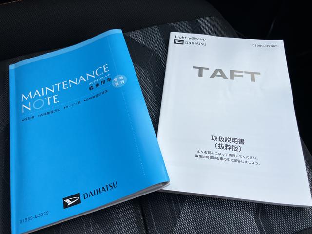 タフトＧ運転席助手席エアバッグ　被害軽減ブレーキ　Ｉストップ　スマートキー＆プッシュスタート　禁煙　車線逸脱防止　点検記録簿　１オーナー　盗難防止システム　オートマチックハイビーム　電動格納ドアミラー　ＡＢＳ（山口県）の中古車