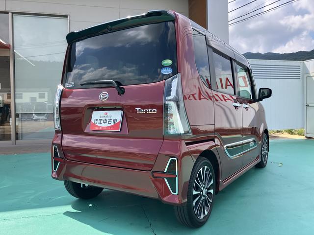 タントカスタムＲＳ両側パワスライドドア　レーンキープＡ　ＩＳＴＯＰ　オートミラー　ＥＴＣ付き　オートＬＥＤ　ターボエンジン　禁煙　ＬＥＤライト　１オーナー　オートライト　キーフリー　セキュリティ　安全ボディー　ＡＢＳ（山口県）の中古車