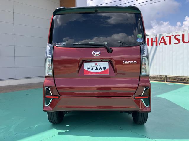 タントカスタムＲＳ両側パワスライドドア　レーンキープＡ　ＩＳＴＯＰ　オートミラー　ＥＴＣ付き　オートＬＥＤ　ターボエンジン　禁煙　ＬＥＤライト　１オーナー　オートライト　キーフリー　セキュリティ　安全ボディー　ＡＢＳ（山口県）の中古車